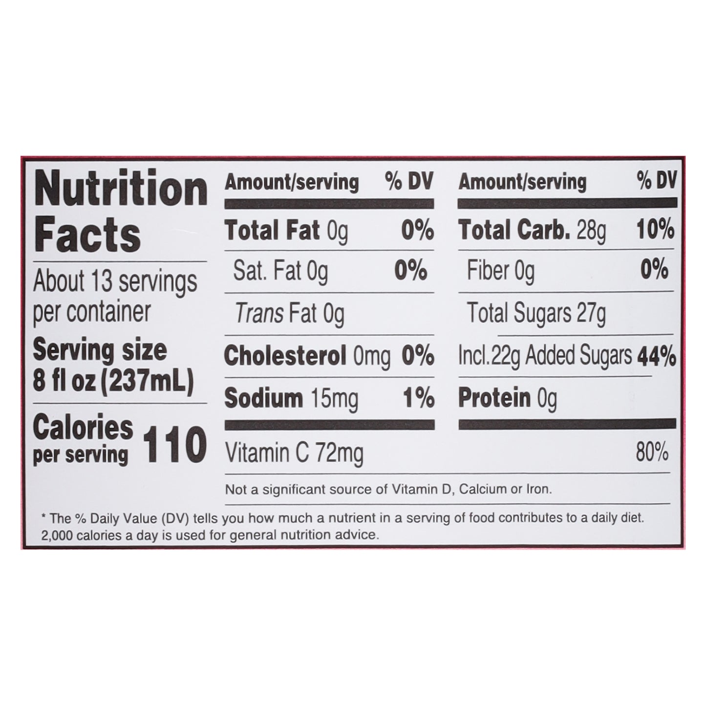 Langers Cranberry Juice Cocktail from Concentrate 101.4 fl oz