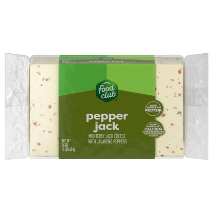 Food Club Pepper Jack Cheese 16 oz