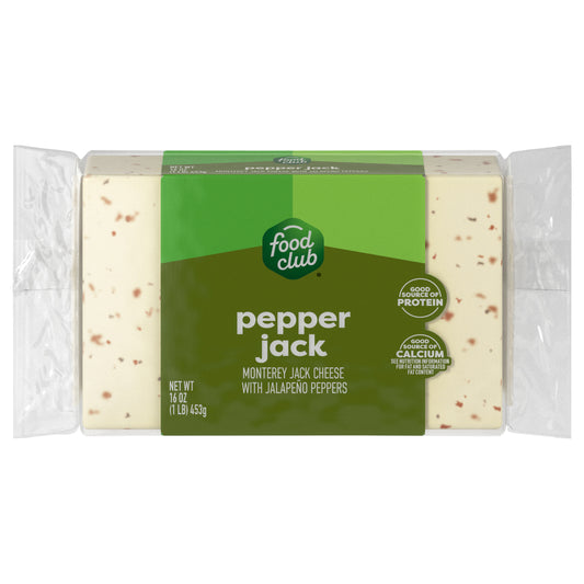 Food Club Pepper Jack Cheese 16 oz