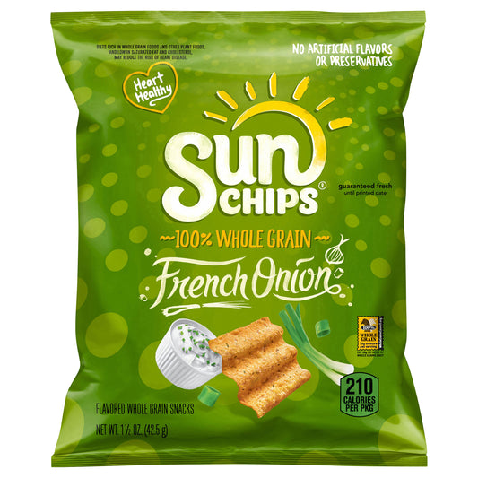 SunChips Flavored Whole Grain Snacks French Onion 1 1/2 Oz