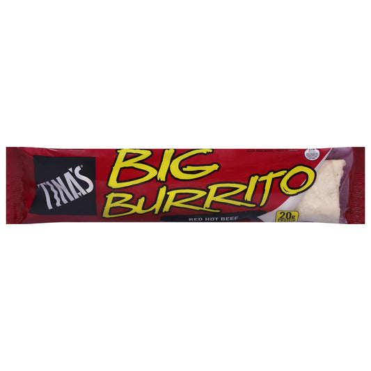Tina's Big Red Hot Beef Burrito 9 oz