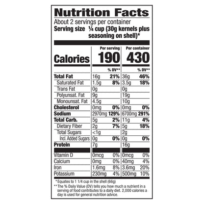 DAVID Seeds Ranch Flavored Salted and Roasted Jumbo Sunflower Seeds, Keto Friendly Snack, 5.25 OZ Bag