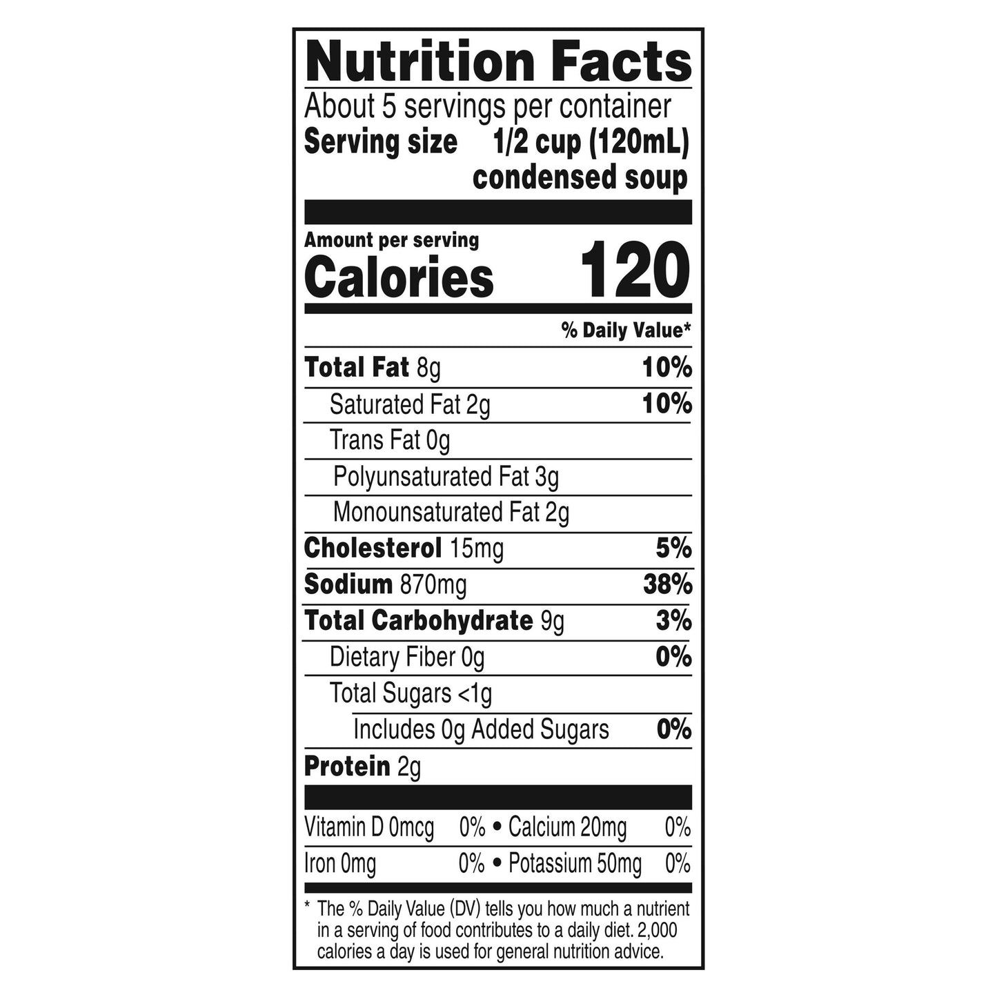 Campbell's Family Size Cream of Chicken Condensed Soup 22.6 oz