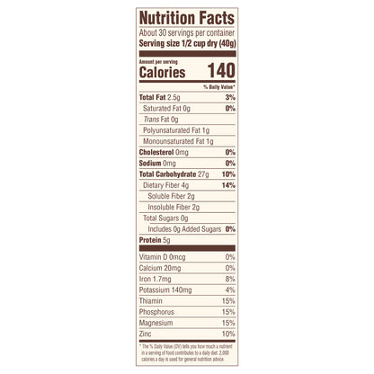 Mom's Best 100% Whole Grain Old Fashioned Oats 42 oz