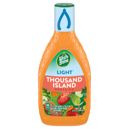 Wish-Bone Light Thousand Island Salad Dressing, 15 fl. oz.