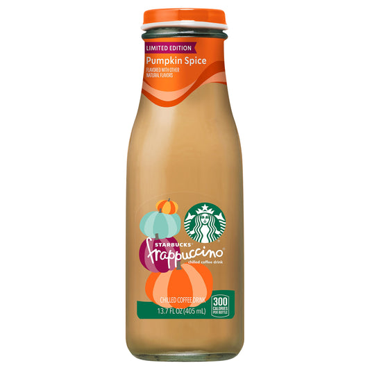 Starbucks Frappuccino Chilled Coffee Drink Pumpkin Spice 13.7 Fl Oz
