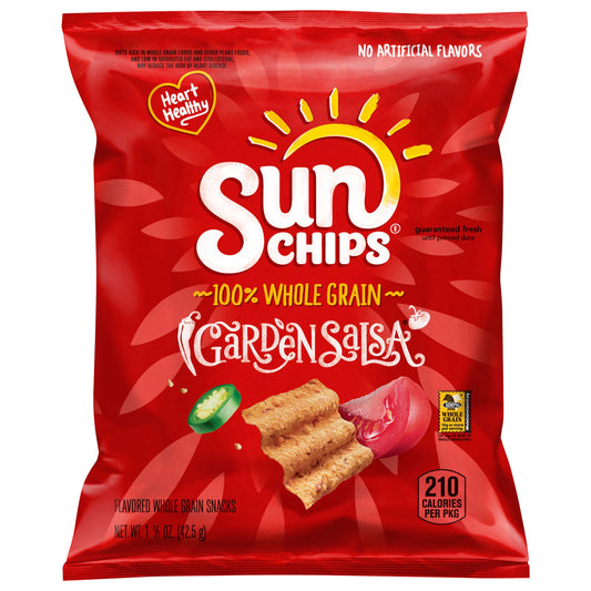 SunChips Flavored Whole Grain Snacks Garden Salsa 1 1/2 Oz