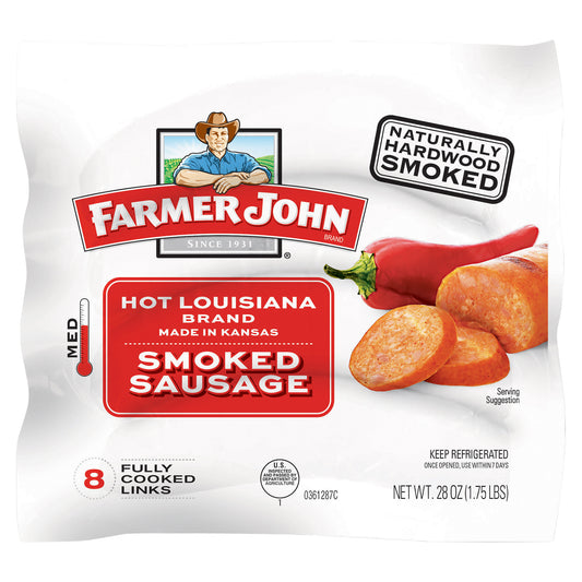 Farmer John Hot Louisiana Brand Smoked Sausage