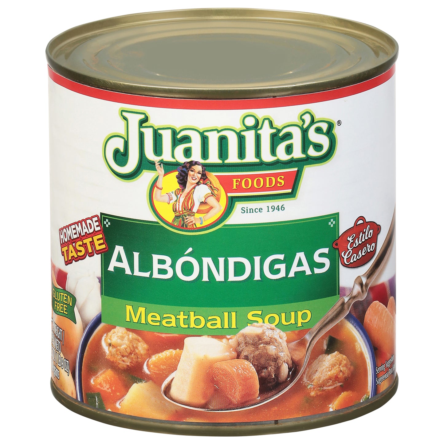 Juanita's Foods Albondigas Meatball Soup, 25 oz Can