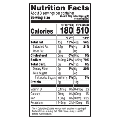 Spitz Sunflower Seeds Chili Lime Flavored 6 Oz