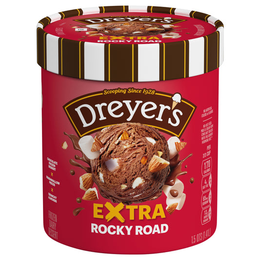 Dreyer's The Original Rocky Road Ice Cream, 1.5 Qt