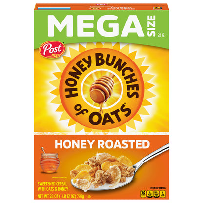 Honey Bunches of Oats Honey Roasted Cereal Mega Size 28 oz