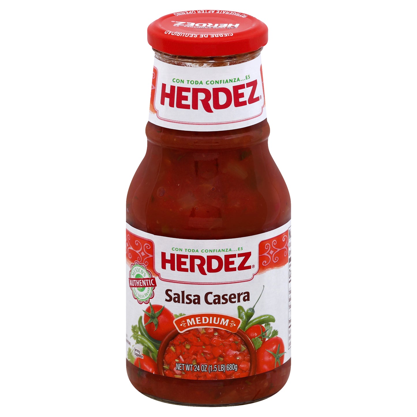 Herdez Salsa Casera 24 oz - Medium