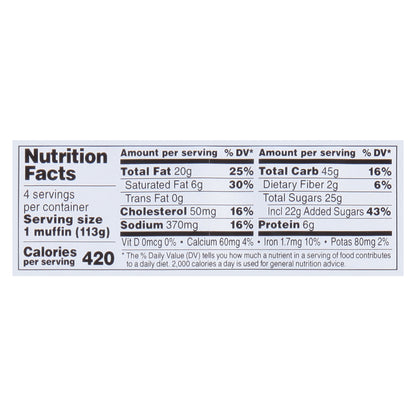 Sweet P's Bake Shop Banana Nut Muffins 16 oz