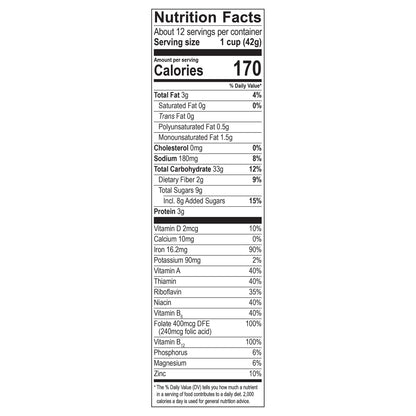 Honey Bunches of Oats Cereal with Almonds Family Size 18 oz