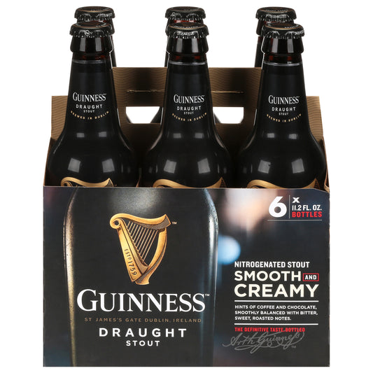 Guinness Draught Stout Beer 6 - 11.2 fl oz Bottles
