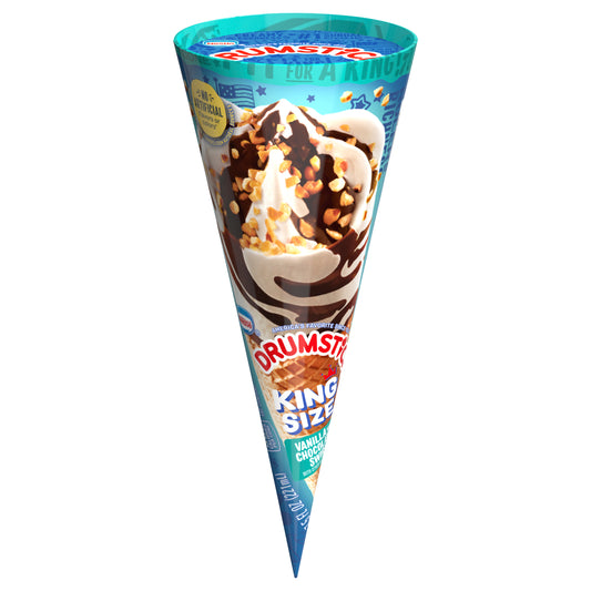 Drumstick Vanilla With Chocolatey Swirls King Cone, 1 Count