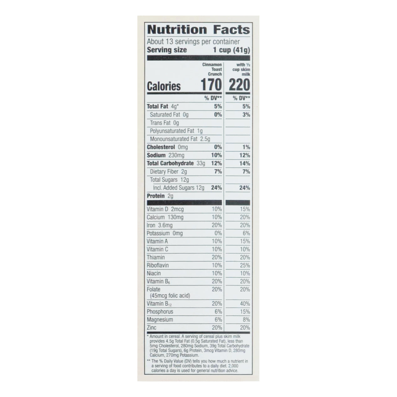 Cinnamon Toast Crunch Family Size Cereal 18.8 oz