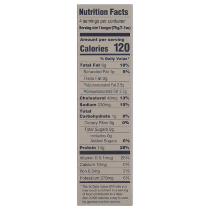 Trident Seafoods Alaska Salmon Burgers 11.2 oz