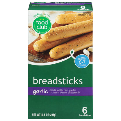 Food Club Garlic Breadsticks 6 ea