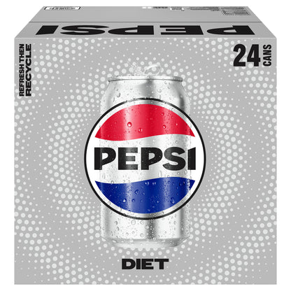 Diet Pepsi Soda Classic 12 Fl Oz 24 Count