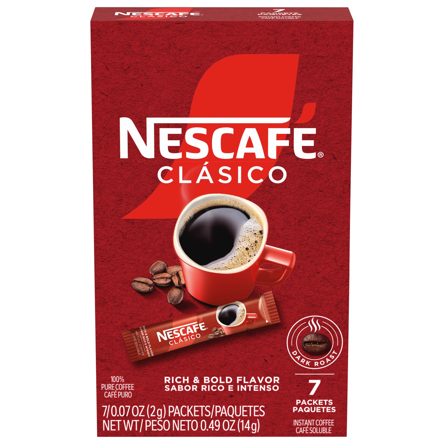 Nescafe Clasico Instant Coffee 7 - 0.07 oz Packets