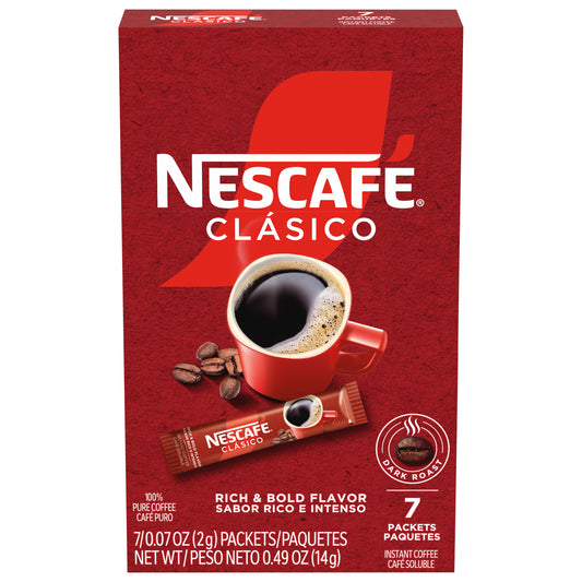 Nescafe Clasico Instant Coffee 7 - 0.07 oz Packets