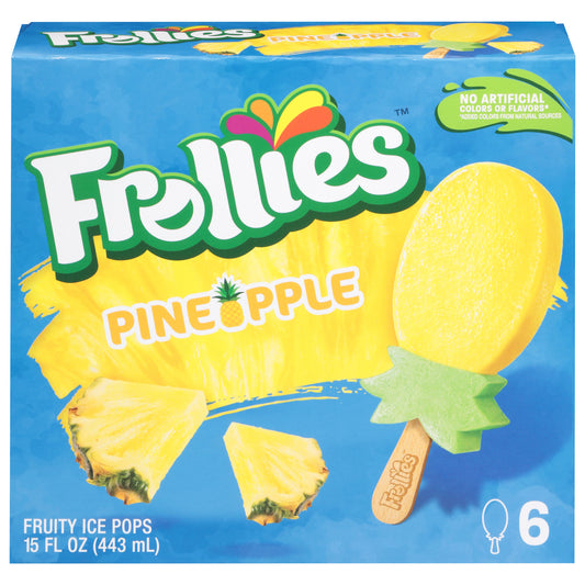 Frollies Pineapple Fruity Ice Pops 6 ea
