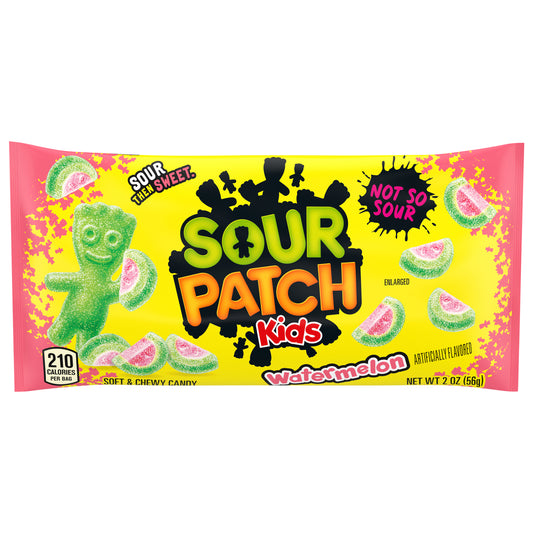 SOUR PATCH KIDS Watermelon Soft & Chewy Candy, 2 oz Bag
