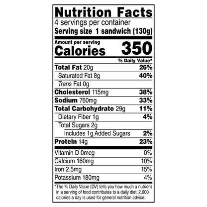 Jimmy Dean English Muffin Breakfast Sandwiches with Sausage, Egg, and Cheese, Frozen, 4 Count