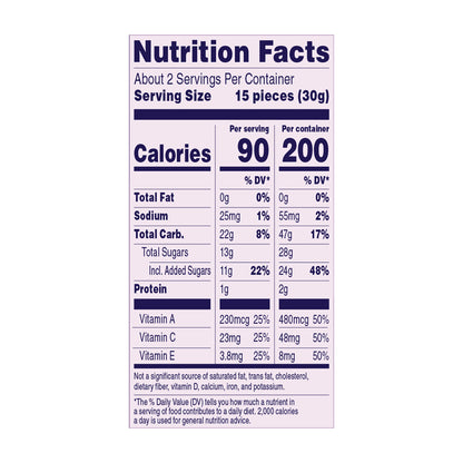 Welch's Berries 'N Cherries Fruit Snacks 2.25oz Peg Bag