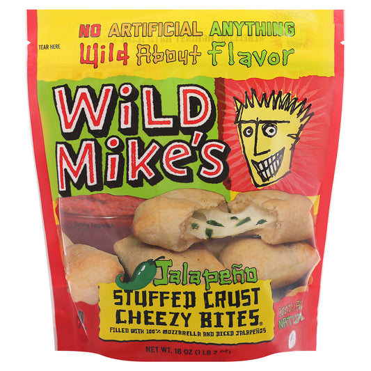 Wild Mike's Stuffed Crust Jalapeno Cheezy Bites 18 oz Bag