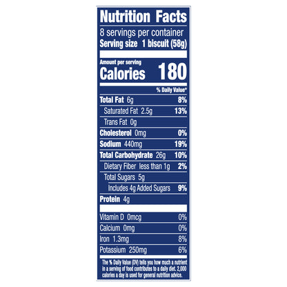 Pillsbury Grands! Flaky Layers, Honey Butter Biscuits, Refrigerated Biscuit Dough, 8 ct., 16.3 oz.