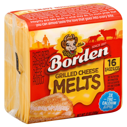 Borden Cheese Product 16 ea - GRILLED CHEESE MELTS