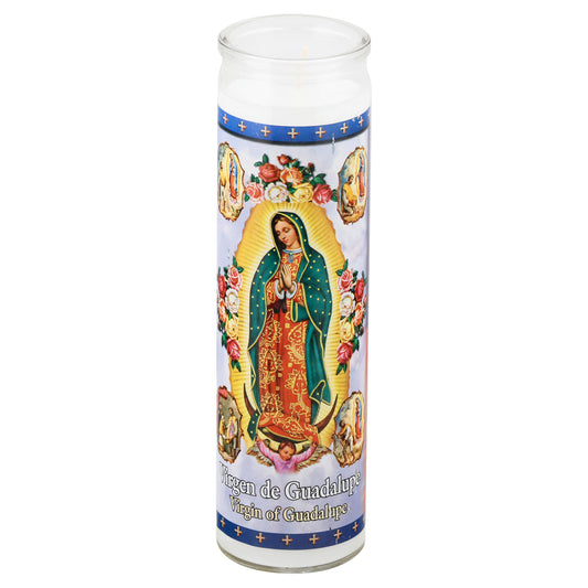 St Jude Candle Virgin of Guadalupe 8 Inch Candle 1 ea