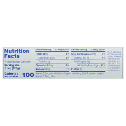 Dole Gel Diced Peaches in Strawberry Flavored Gel 4 - 4.3 oz Cups