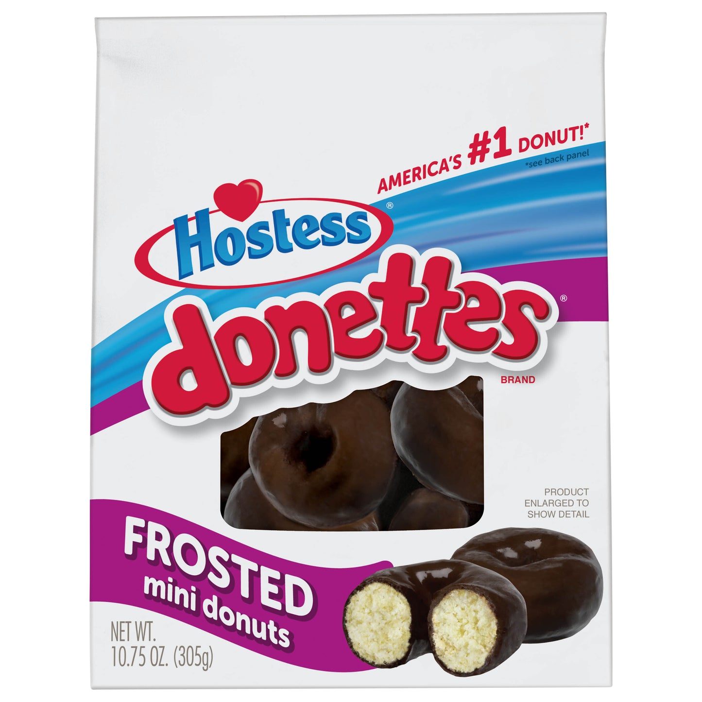 HOSTESS Frosted Mini DONETTES Bag, Chocolate Breakfast Treats - 10.75 oz