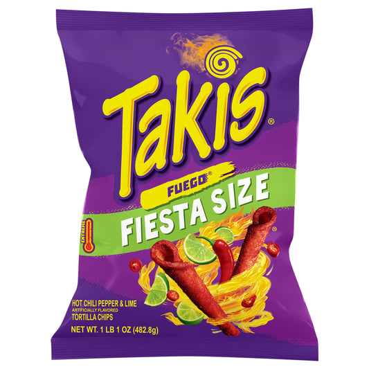 Takis Fuego Hot Chili Pepper & Lime Rolled Tortilla Chips
