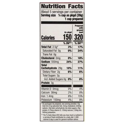 Hamburger Helper Crunchy Taco Rice Meal Kit 7.6 oz