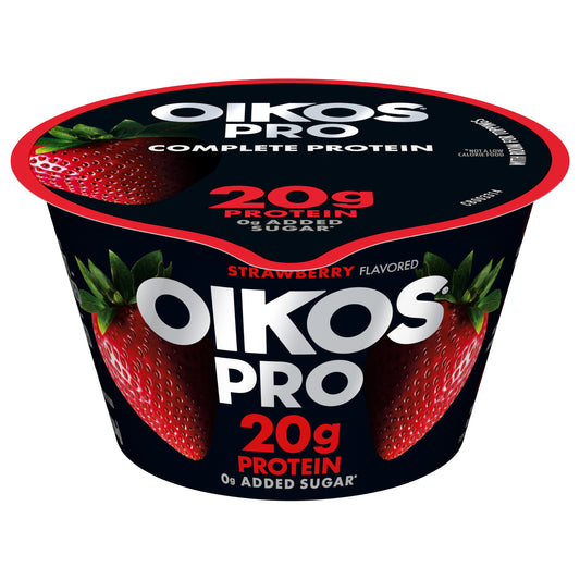 Oikos Pro 20g Protein, Strawberry Yogurt-Cultured Dairy Product, 5.3 OZ Cup