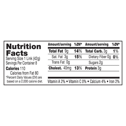 Bar-S Classic Franks Hot Dogs, 8 Franks Per Package, 12 Ounce Pack