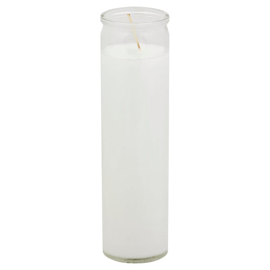 St Jude Candle Candle 1 ea - Clear Glass White Wax
