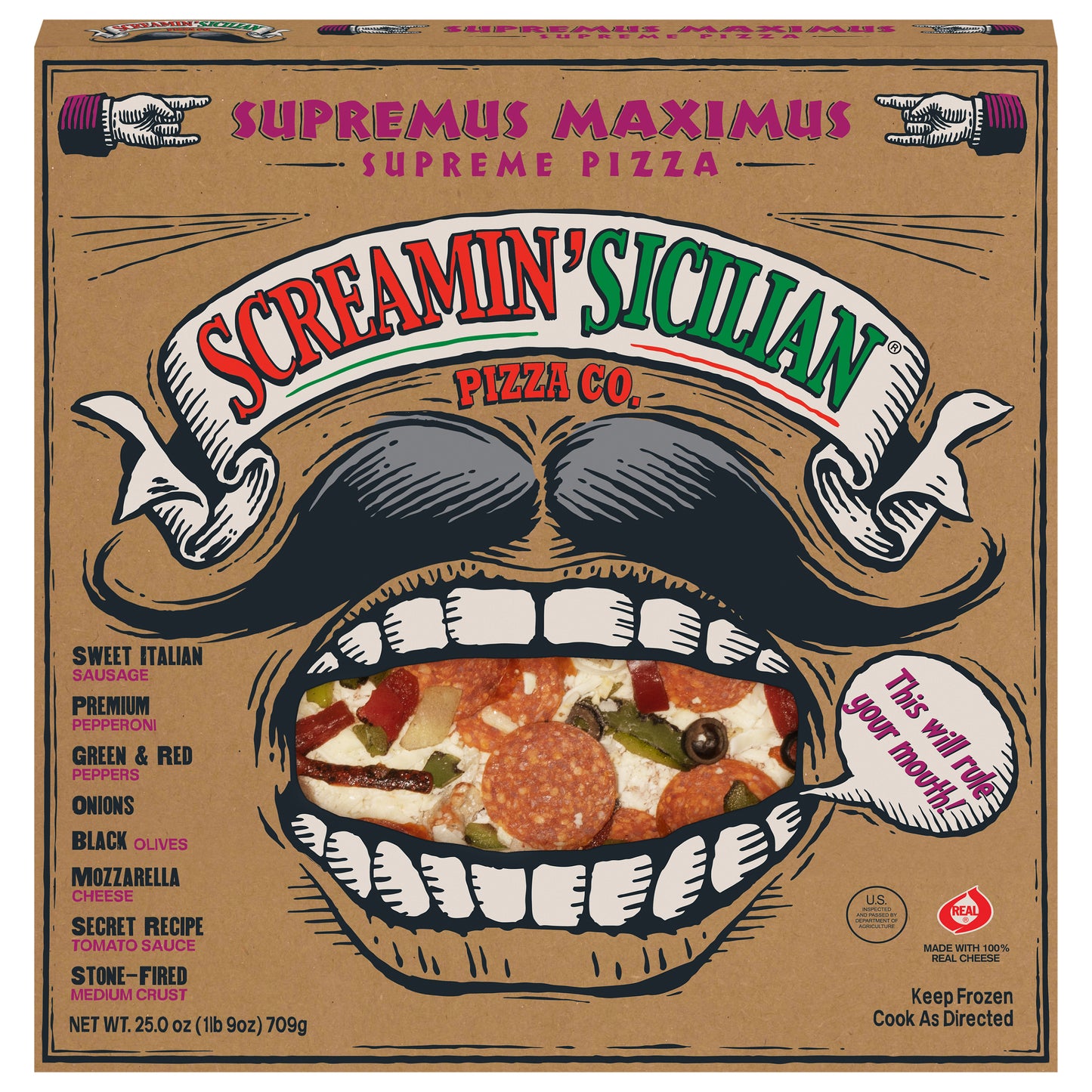 Screamin' Sicilian Pizza Co. Supremus Maximus Pizza 25.0 oz