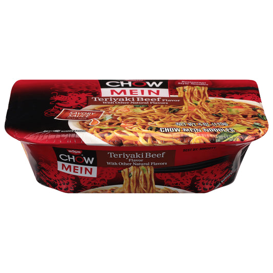 Nissin Chow Mein Restaurant Style Teriyaki Beef Flavor Chow Mein Noodles 4 oz