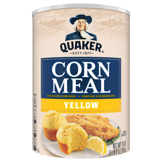 Quaker Yellow Corn Meal Enriched And Degerminated 24 Oz