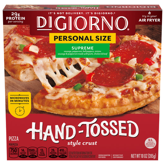 DiGiorno Supreme Frozen Personal Pizza on a Hand-Tossed Style Traditional Crust 10 oz.