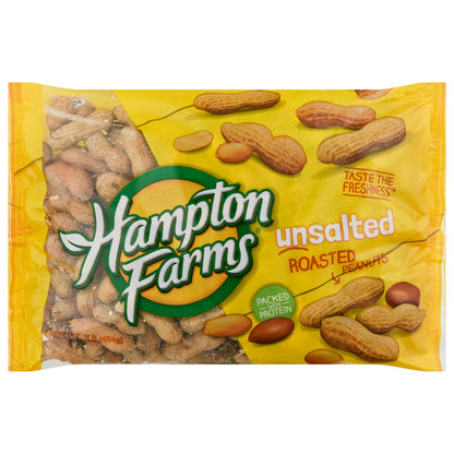 Hampton Farms Roasted Unsalted Peanuts 1 lb