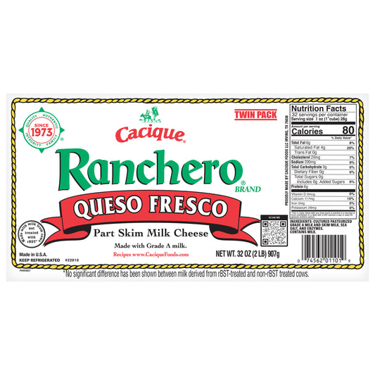 Cacique® Ranchero® Queso Fresco Twin Pack 32 oz