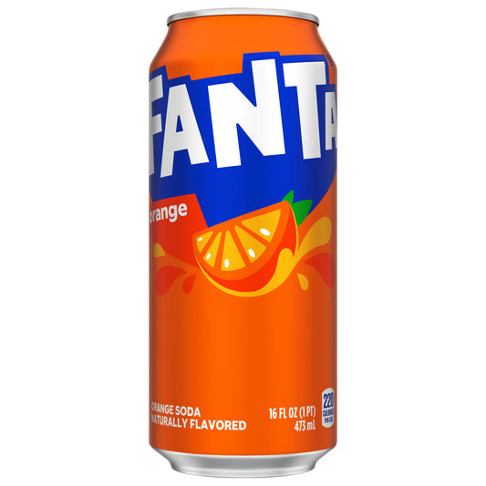 Fanta Orange Soda Fruit Flavored Soft Drink, 16 fl oz