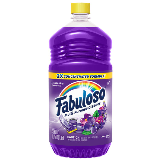 Fabuloso Multi-Purpose Cleaner 2x Concentrated, Lavender - 56 fl oz